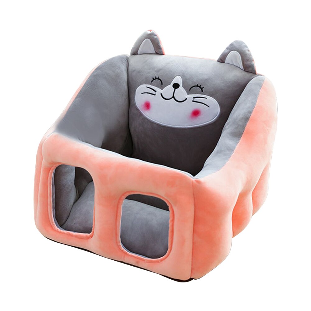 Baby Sofa Support Seat Cover Plush Chair Learning To Sit Comfortable Toddler Nest Puff Washable without Filler Cradle Sofa Chair: Dark Gray