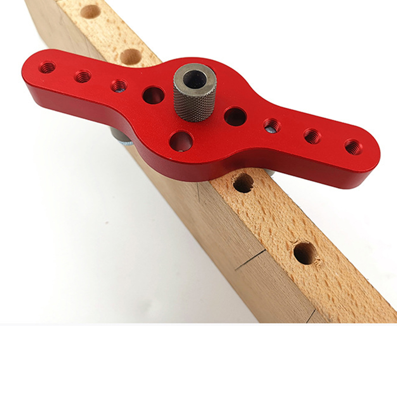 2-10mm -legering vertikal lomme hull jigg trebearbeiding boring locator tre dowelling selvsentrerende boreguide sett hullstanser