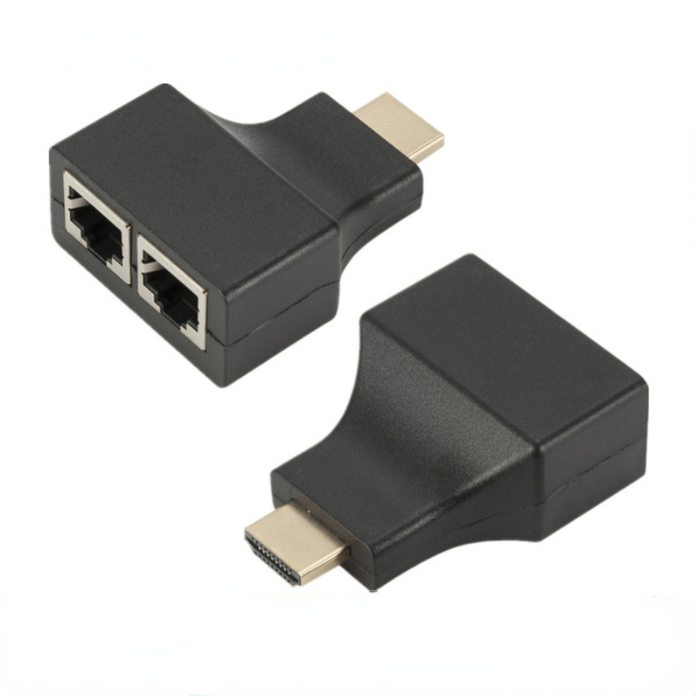 Grwibeou-extensor 4K compatible con HDMI, receptor transmisor de extensión de red LAN RJ45, Cable Ethernet TX RX Cat5e CAT6