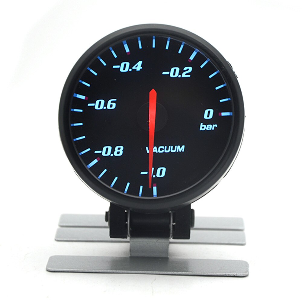 Tacómetro de cara negra para coche, voltímetro de aumento de 60MM, relación de combustible y aire, medidor EGT, presión de agua al vacío, temperatura de aceite, medidor de coche de 12V