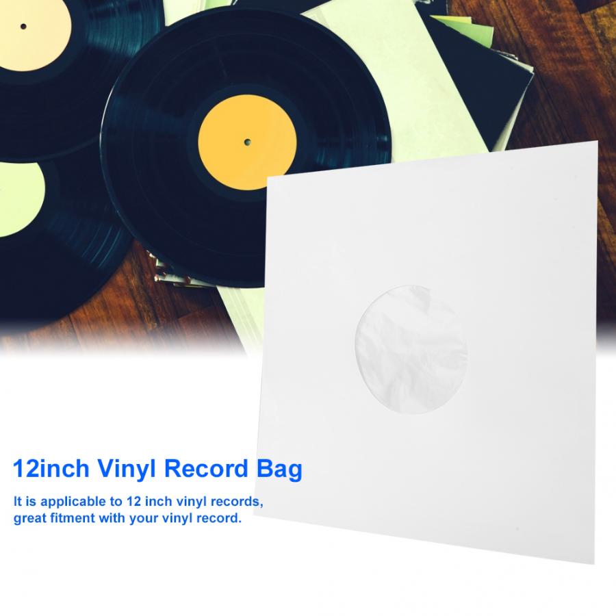 20 st 12 &quot; pe vinylskiva lp ld skiva plastpåsar antistatiska skivhylsor yttre inre plast genomskinlig lockbehållare
