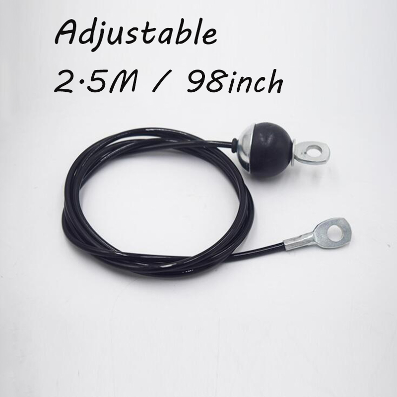 1.5M-3M Gym Cable Wire Rope Replacement Parts Accessories Adjustable Length for Pulley System Cable Machine Workout Equipment: Gold
