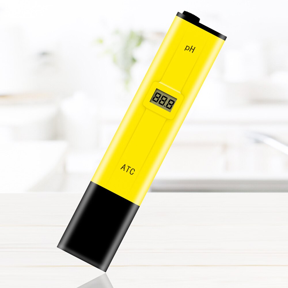 Digital LCD PH Meter Pen of Tester Accuracy 0.1 Aquarium Pool Water Wine Urine Automatic Calibration Portable LCD Digital: A