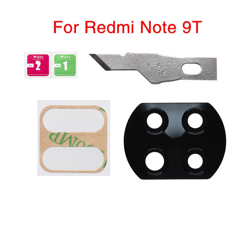 2set/lot Back Rear Camera Lens Glass Cover For Xiaomi Redmi 8A Note 8 9S Pro 8T With Adhesive Sticker