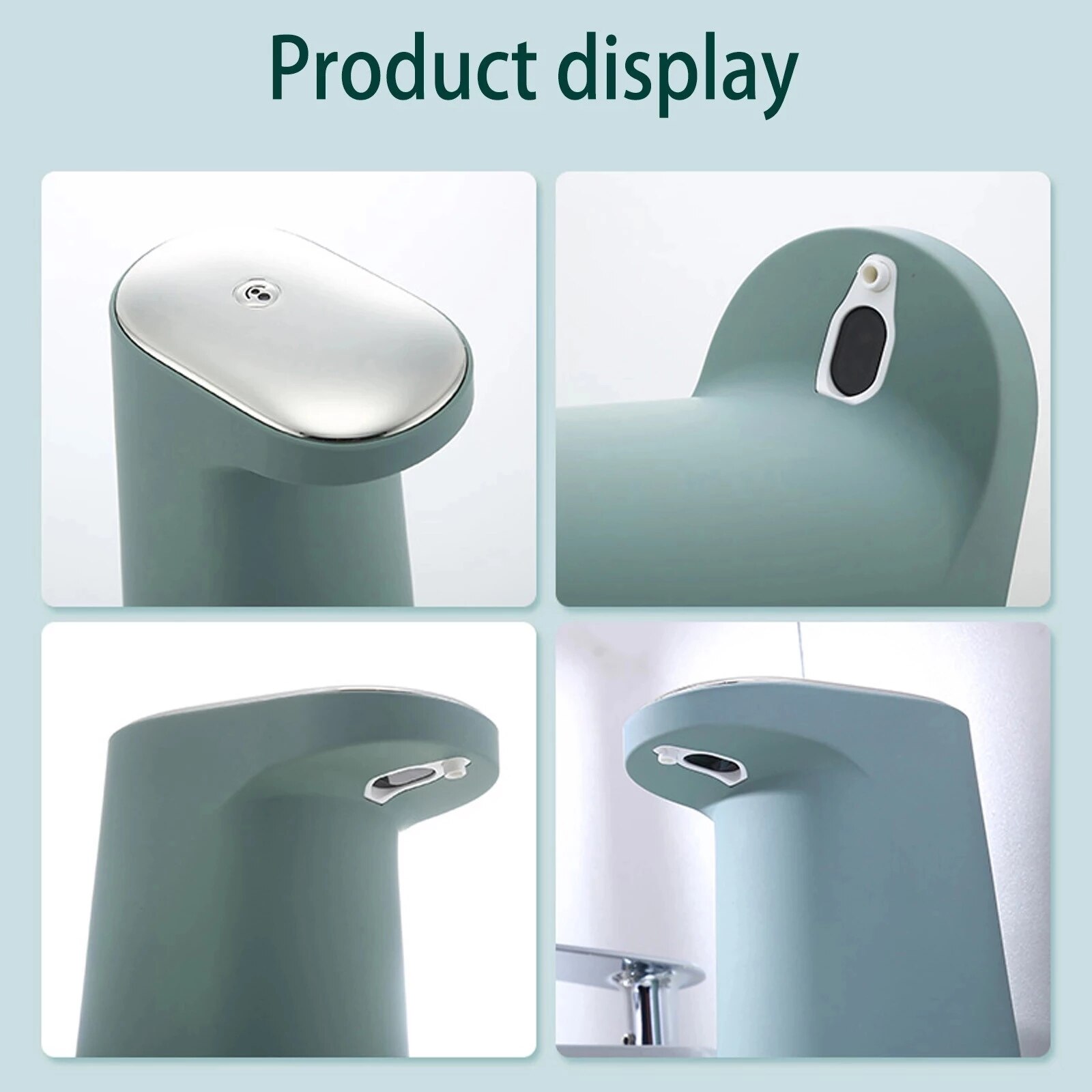 450ml Automatic Soap Dispenser with USB Rechargeable Foaming Touchless Hand Free Foam Liquid Soap Dispenser for Bathroom Kitchen