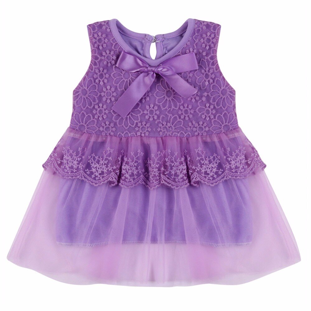 Baby Girl Lace Dress Kids Bow Cotton Ball Gown Princess Dressess for Girls Summer Children Birthday Party Clothing