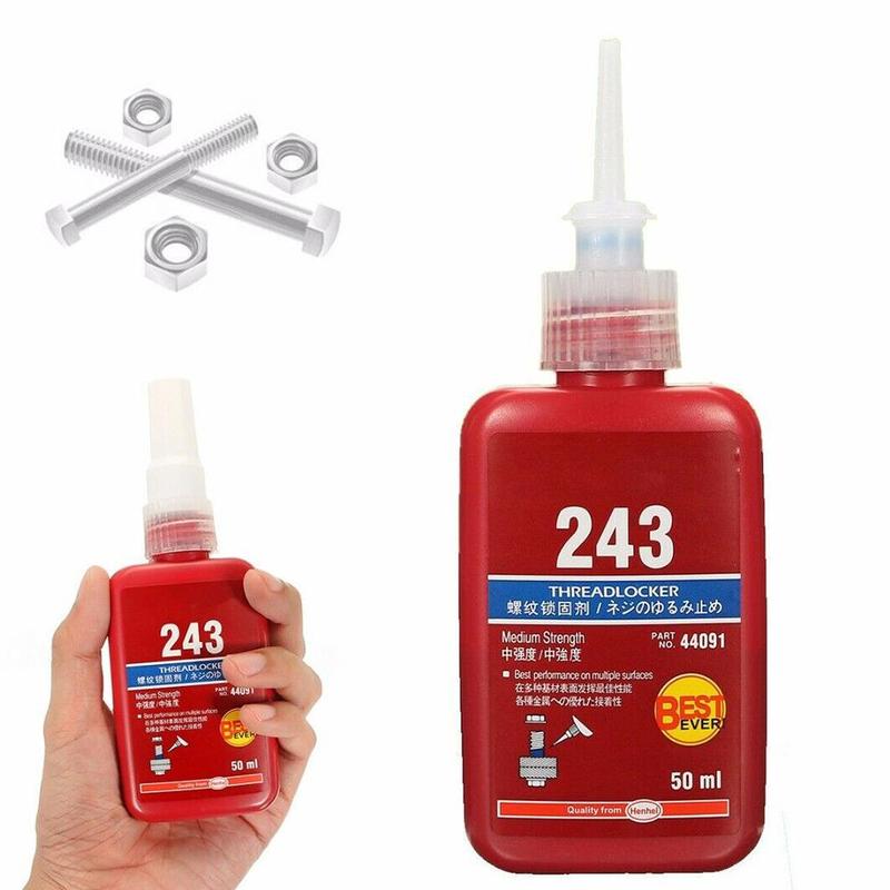50ml 243 Cylindrical Retainer Locking Adhesive Metal Strength Thermal Environment Screw Adhesive Anaerobic Glue B3I7 K0L2