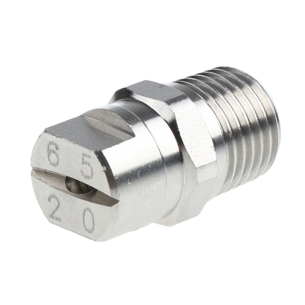 1/4" High Pressure Washer Spray Fan Nozzle Fan-Type 65 Deg / Stainless Steel
