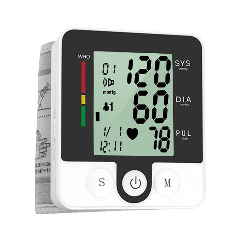 Automatisk ryska/engelska rösttonometer handled digital blodtrycksmätare mätare handled blodtrycksmätare