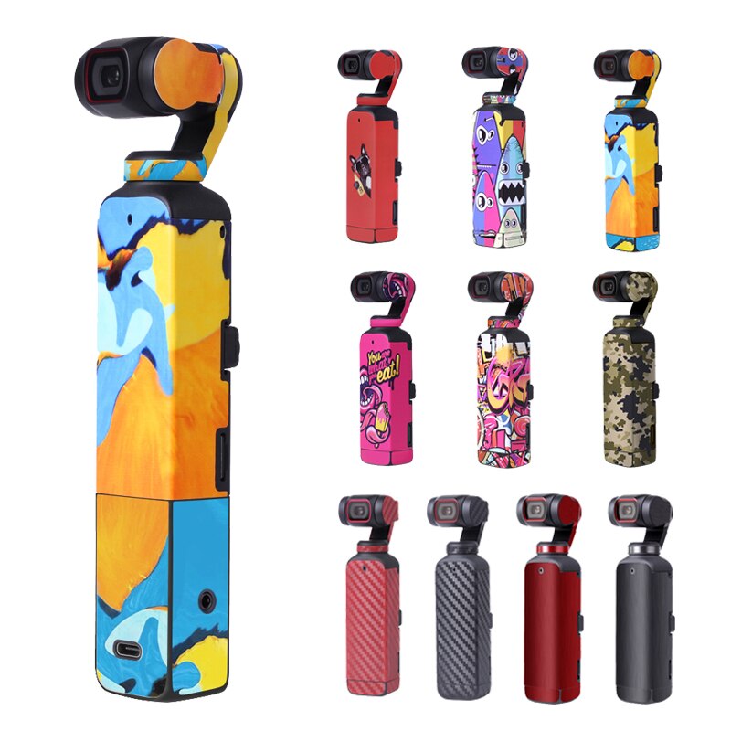 Colorful Decals Stickers Protective Film Waterproof PVC Body Case Cover For DJI OSMO Pocket 2 Handheld Gimbal Camera Accessories