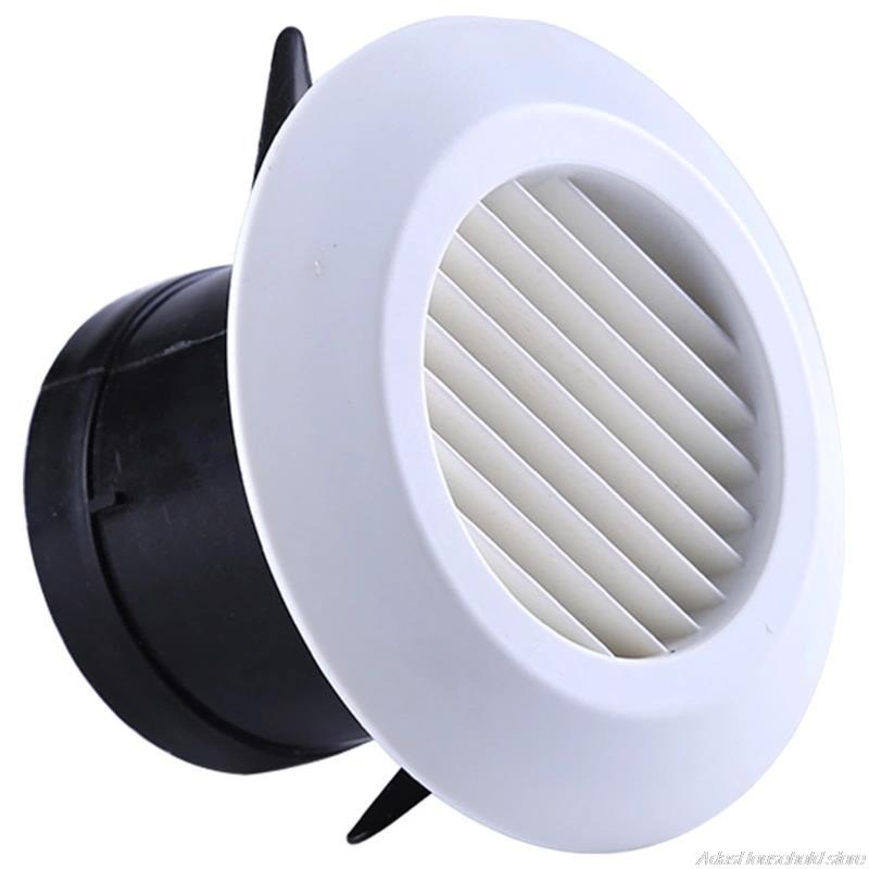 Adjustable Round Air Vent ABS Exhaust Louver Grille Air Ventilation Cover Compatible w/ Bathroom Office Kitchen 3/5 Inch: 2-B