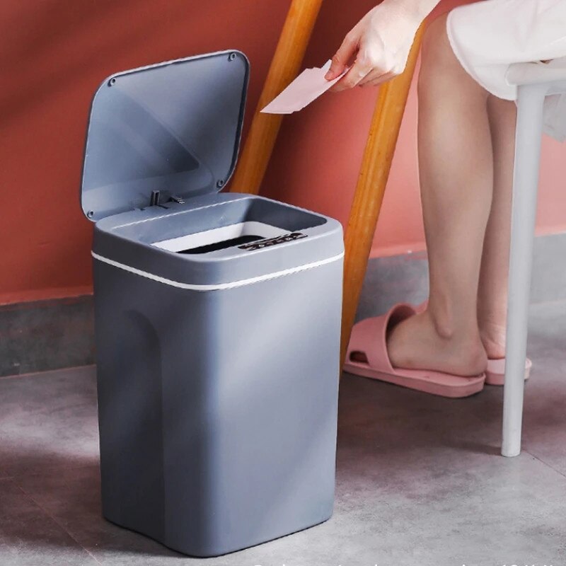 Air Lite Waste Bin Chargeable Smart Trash Can Automatic Rubbish Bin Smart Trash Can Automatic Sensor