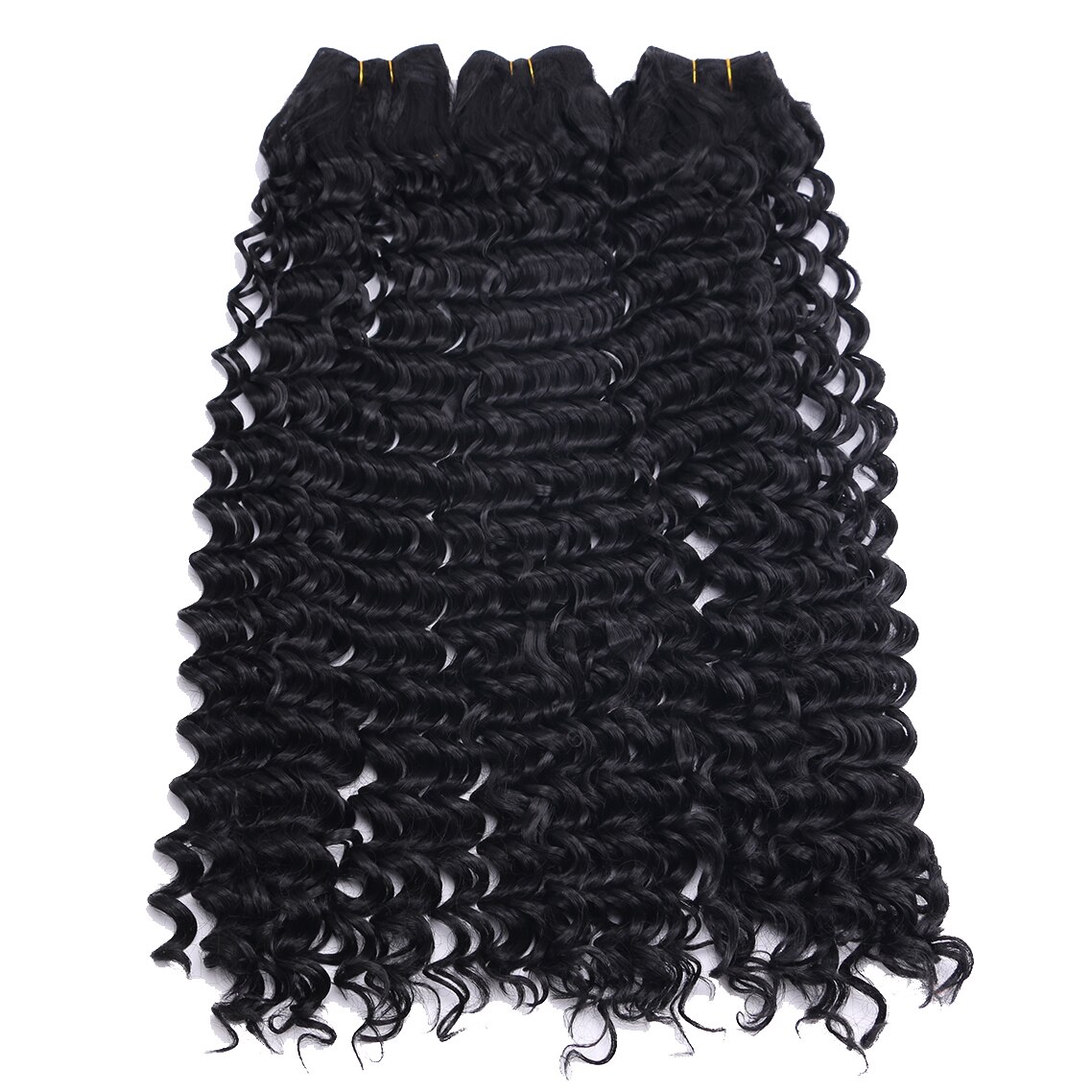 30 Inches Super Long Deep Wave Hair Bundles Water Wave Curly Hair Bundles Synthetic Hair Extensions 120g/piece