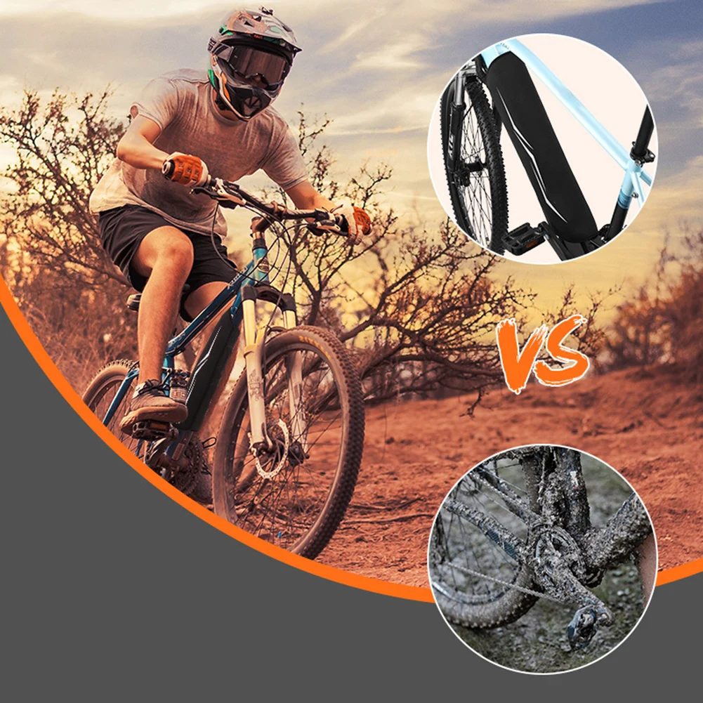 Protector de batería de bicicleta eléctrica, Protector de batería de ciclismo, cubierta reflectante antipolvo, Protector de aislamiento seguro extraíble, accesorios de ciclismo