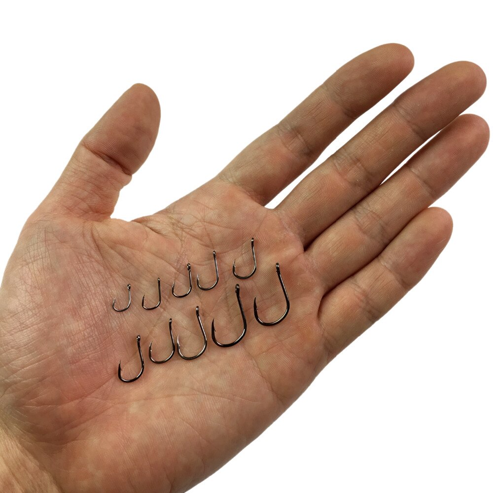 Anzuelos de pesca de agua dulce, Kit de anzuelos de púas para carpa, cebo Jigging, 500 piezas, #3-#12