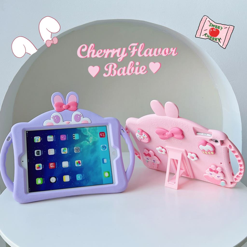 Funda con soporte de dibujos animados para iPad Mini 6 5 4 3 2 1 Air 1 2 4 iPad 9,7 10,2 Pro 11 Funda protectora de silicona suave Funda bonita para niños