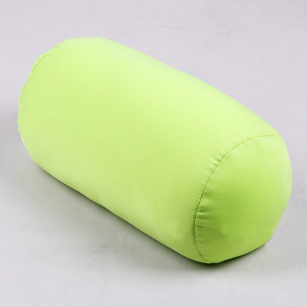 30Cm X 16Cm Cilindrische Kussen Micro Mini Microbead Rugkussen Roll Kussen Hoofd Handig Reizen Kussen Bed Decoratie: Green