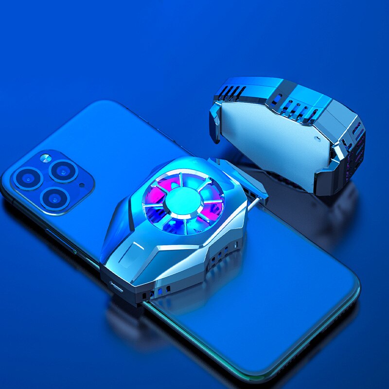 Voor Oneplus 8 7 Pro 8T Mate 30 Pro P40 Pro Game Mobiele Telefoon Cooler Draagbare Ventilator Honor 10 9 V20 Magic 2 3 Pro Realme Gt: SILVER