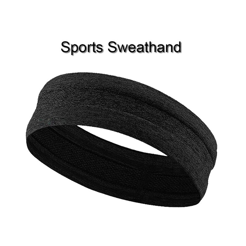 Män och kvinnor sport svett pannband fotboll tennis huvudduk anti-halk elastiskt hårband löpning yoga gym fitness huvud bandana