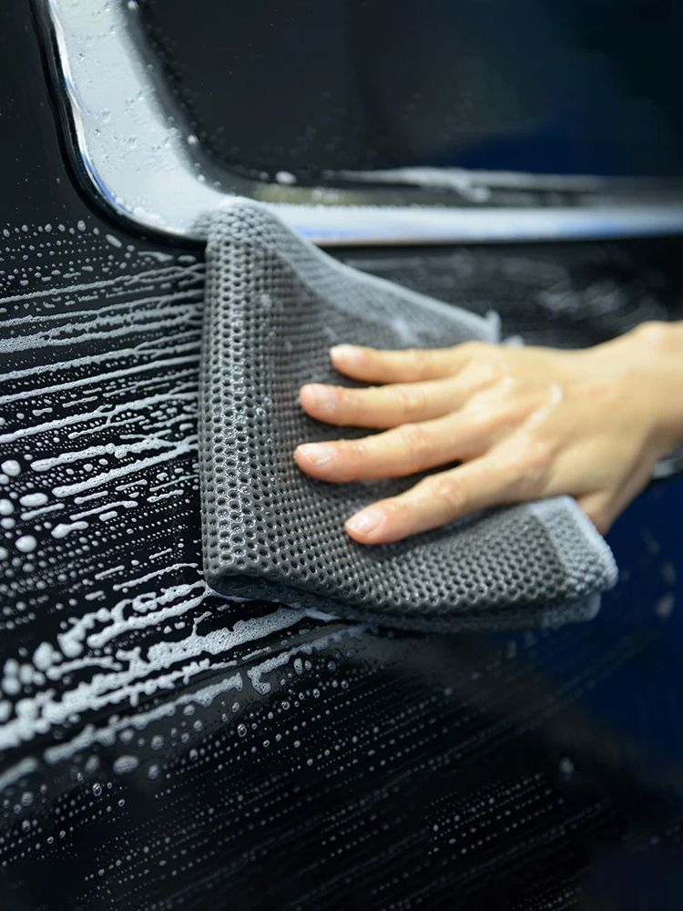 DETAILING-Toalla de arcilla dura/media/fina, paño de arcilla mágica para detalles automáticos, toalla de barra de arcilla para lavado de coches, paño de limpieza de microfibra: Oro