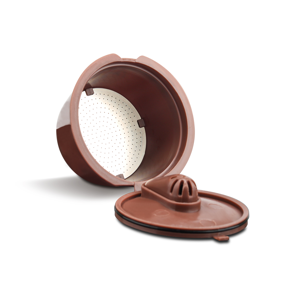 Cápsula Reutilizable de Café Crema para Cafetera Dolce Gusto, Cestas Rellenables con Filtro, Fundas de Dos Colores Actualizadas para 3ª Generación