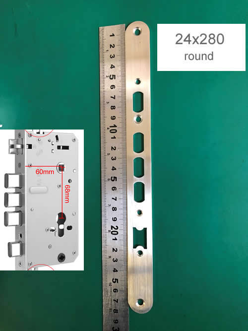 Serrure d'empreintes digitales, corps de serrure d'équipement dédié, structure d'engrenage interne, anti-coincement pour serrure intelligente, rembourrage 6068 pour différentes tailles de panneaux: jaune clair / 22*168 (5072)