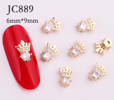 Bijoux d'ongle rouge avec zircon et chaîne, décoration autocollante avec diamant, licorne, , directement depuis l'usine,: 889