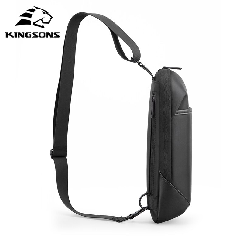 Kingsons Anti-Diefstal Crossbody Tassen Mannelijke Waterdicht Borst Pakken Korte Trip Messenger Sling Bag Schouder Borst Bag