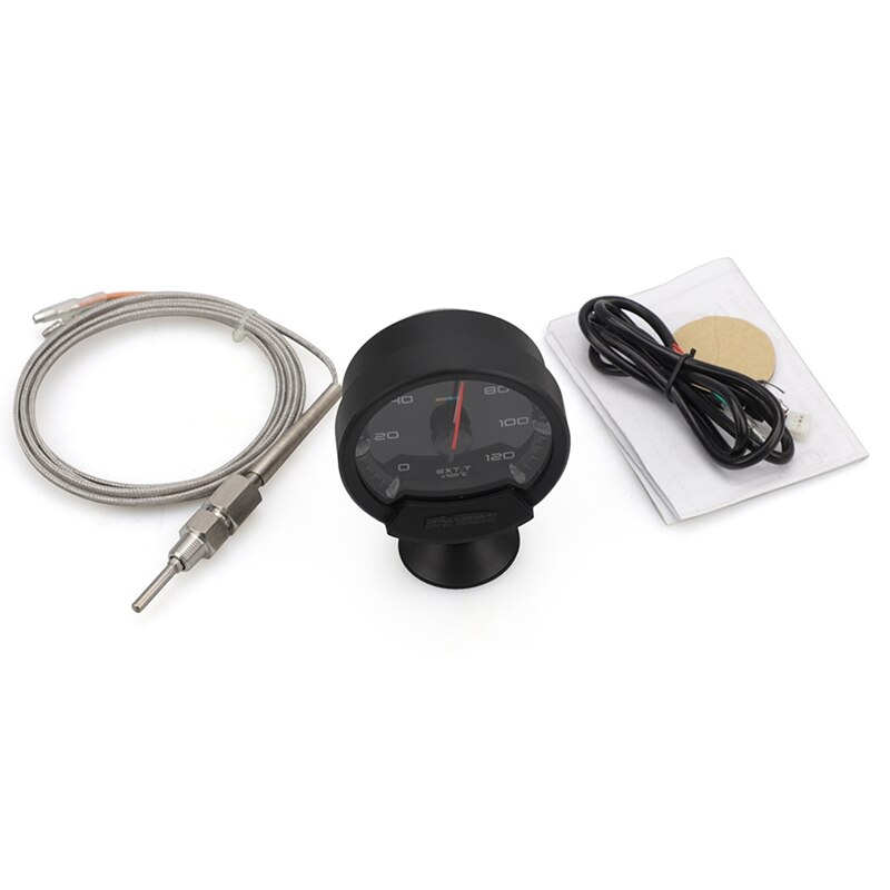 60mm Car Exhaust Gas Temperature Gauge 0-12000C Egt Gauge with Sensor for Greddy