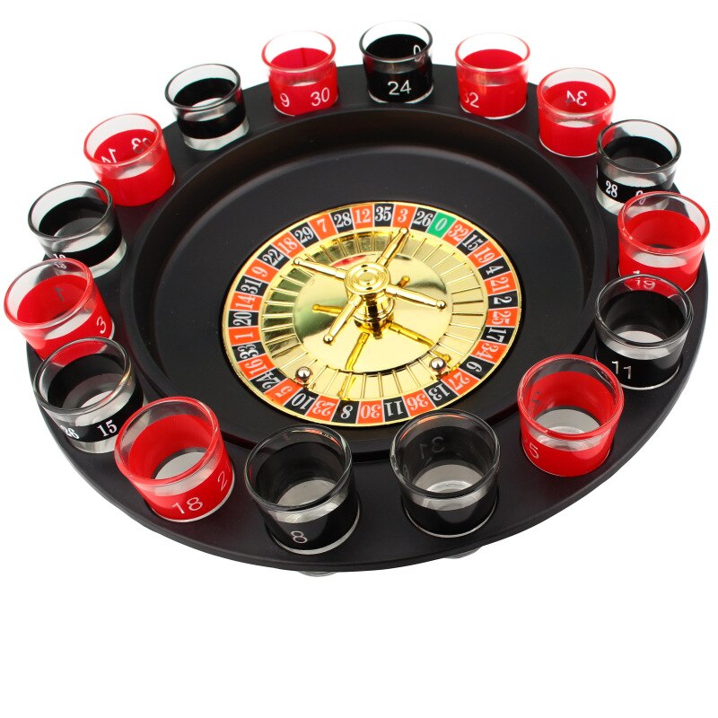 Russian Turntable Wine Set for Bar Birthday Party Party Dance Party Dinner Wine Glass Set Ktv Entertainment Bar Tool Supplies: Black wine set