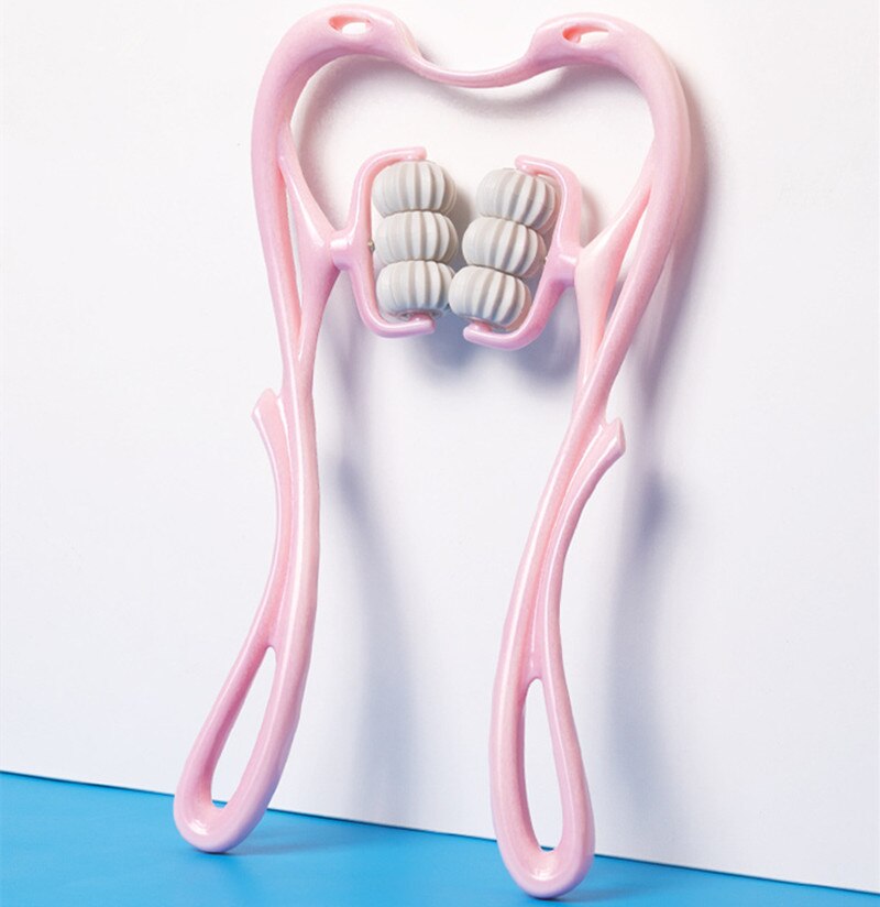 Pressure Point Therapy Neck Massage Tool Pressure Relieve Hand Roller Massage Neck Shoulder Dual Trigger Point Self Massager: A12