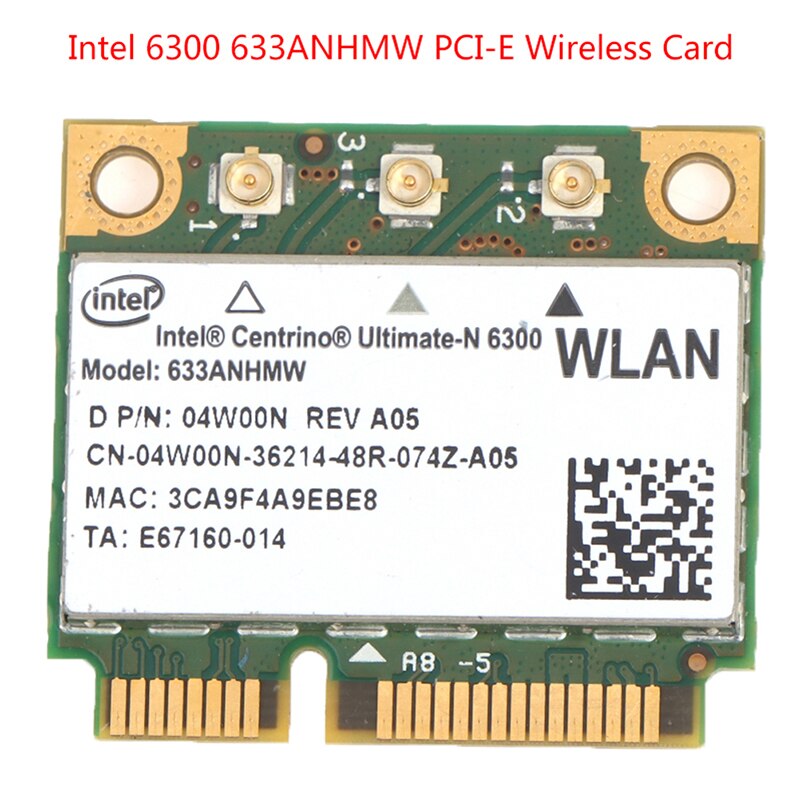 Dual Band Wireless Card For Intel 6300 633ANHMW Wifi Mini PCI-E Laptop Wireless Card