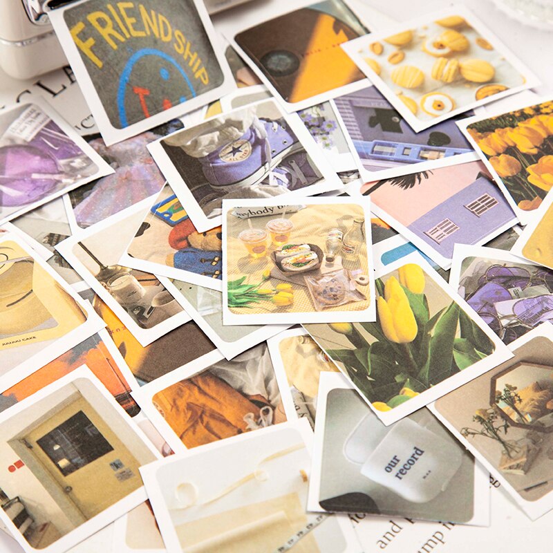 Dimi 30 Lakens Drie Raster Strip Ins Stickers Vallen Zon Shadow Happy Hour Lijm Label Creatieve Scrapbooking Briefpapier