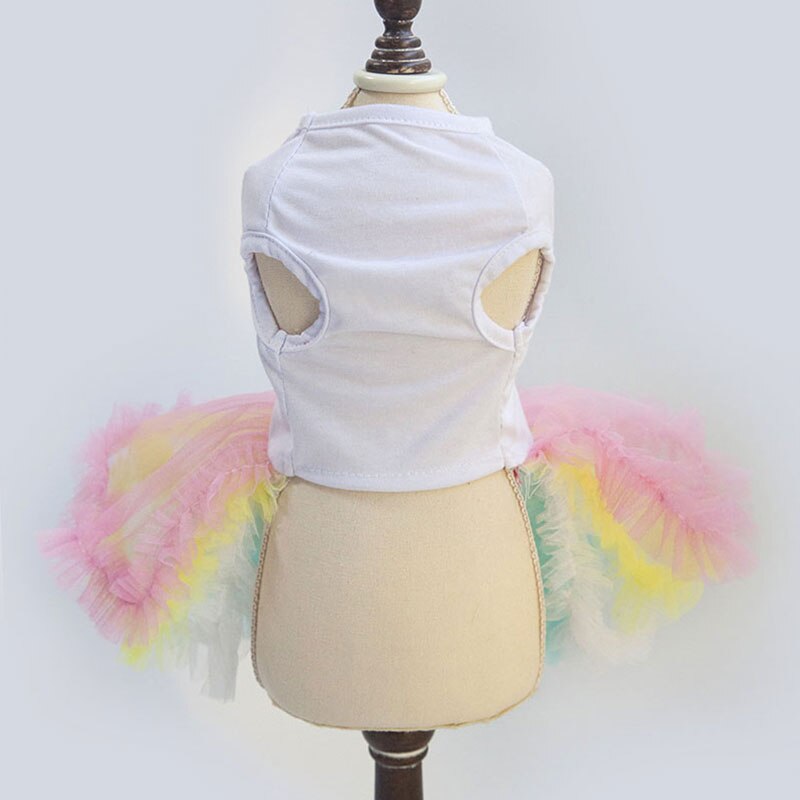 Carino canna Vestito Dal tutù per le Ragazze Cani cucciolo Principessa Abito Colorato Gonna di Pizzo animale domestico Vestiti Cupcake Abbigliamento per cagnolino XL