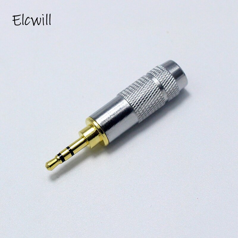 2.5mm Jack 3 Pole 4 Pole Male Connector Adapter for DIY Stereo Headset Earphone/Repair Earphone Speaker with Metal Shell