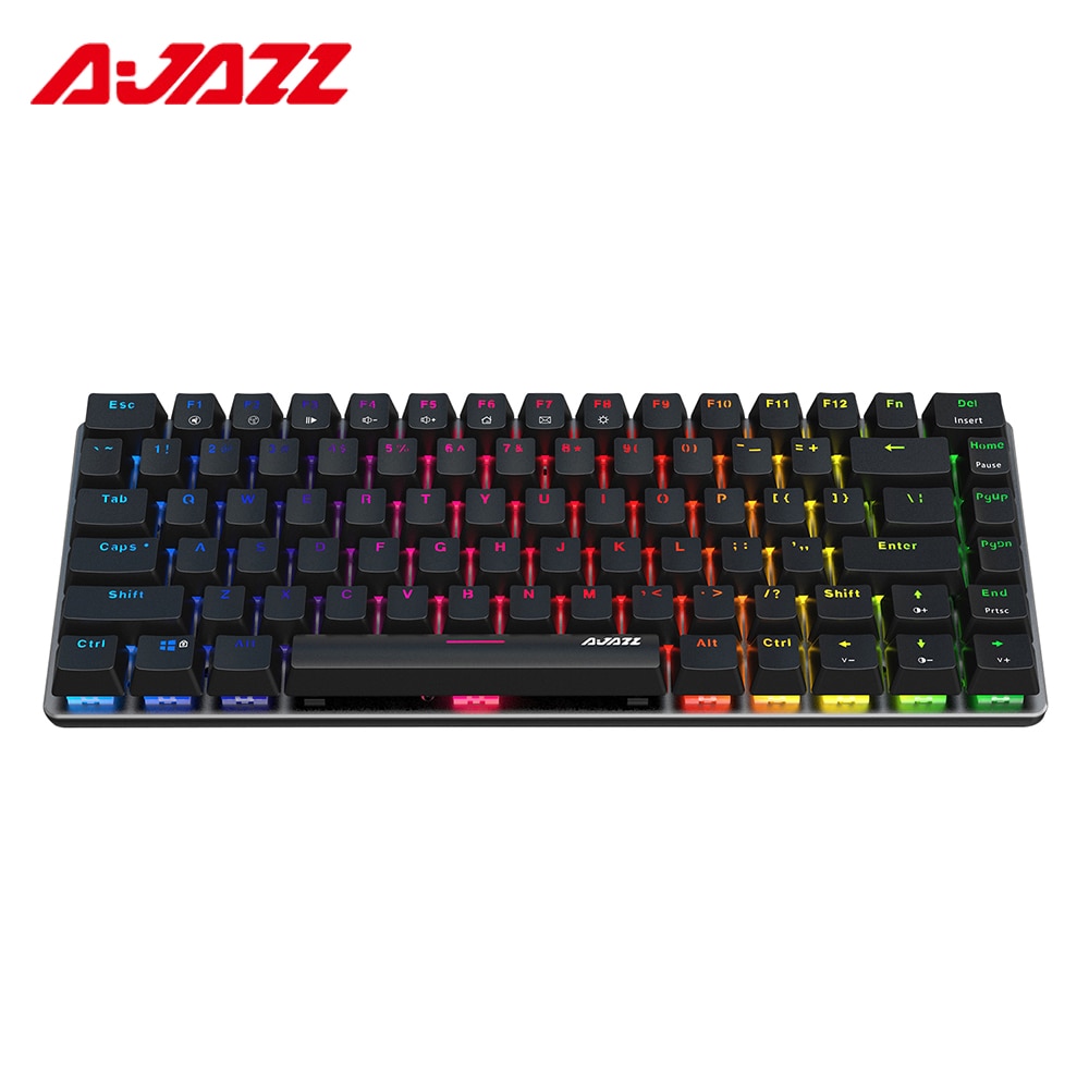 AJAZZ-clavier mécanique filaire AK33, LED touches USB filaires, Anti-ghost, pour clavier Gaming e-sport coloré, avec Action linéaire, pour PC de bureau