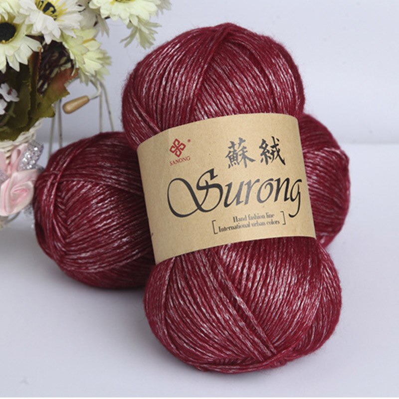 Worsted 100g/ball DIY Blended Thick Yak Yarn Soft Baby Milk Cotton Yarn DIY Weaving Hand Knitting Crochet Thread JM001: 9