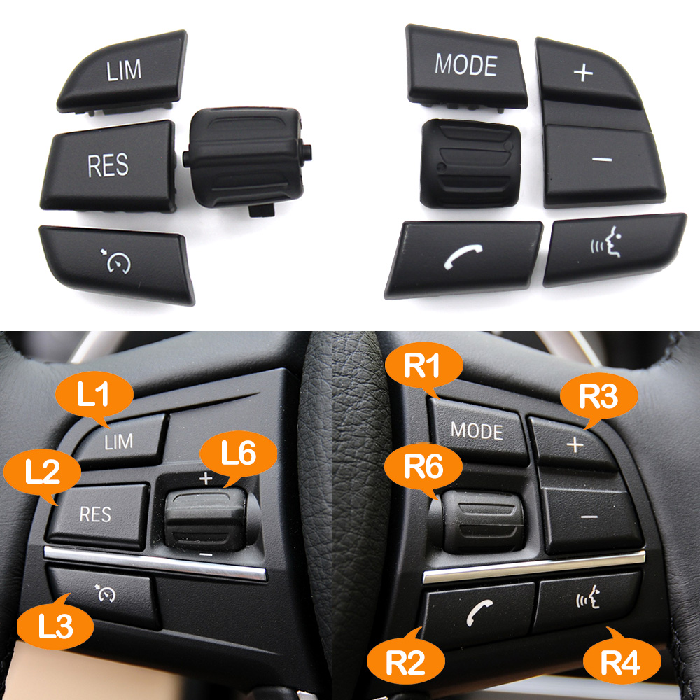 Botones para volante de coche, límite de velocidad, Control de crucero, llaves de teléfono para Serie F F20 F22 F30 F34 F36 F10 F11 F07 F12 F01 F02 F25 F15