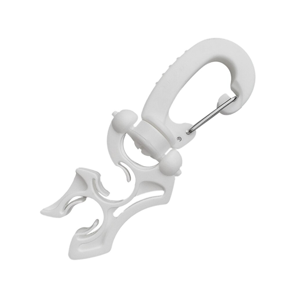 Onderwater Duiken Dubbele Bcd Slang Retainer Houder Met Vouwen Clip-Houdt Tot 2 Slangen-Wit