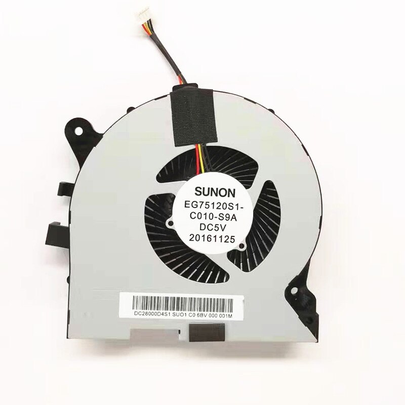 til lenovo legion  y720 y720-15 ikb type 80vr- serie bærbar datamaskin cpu & gpu et par fan  f.eks75120 s 1-c010-s9a f.eks75120 s 1-c020-s9a