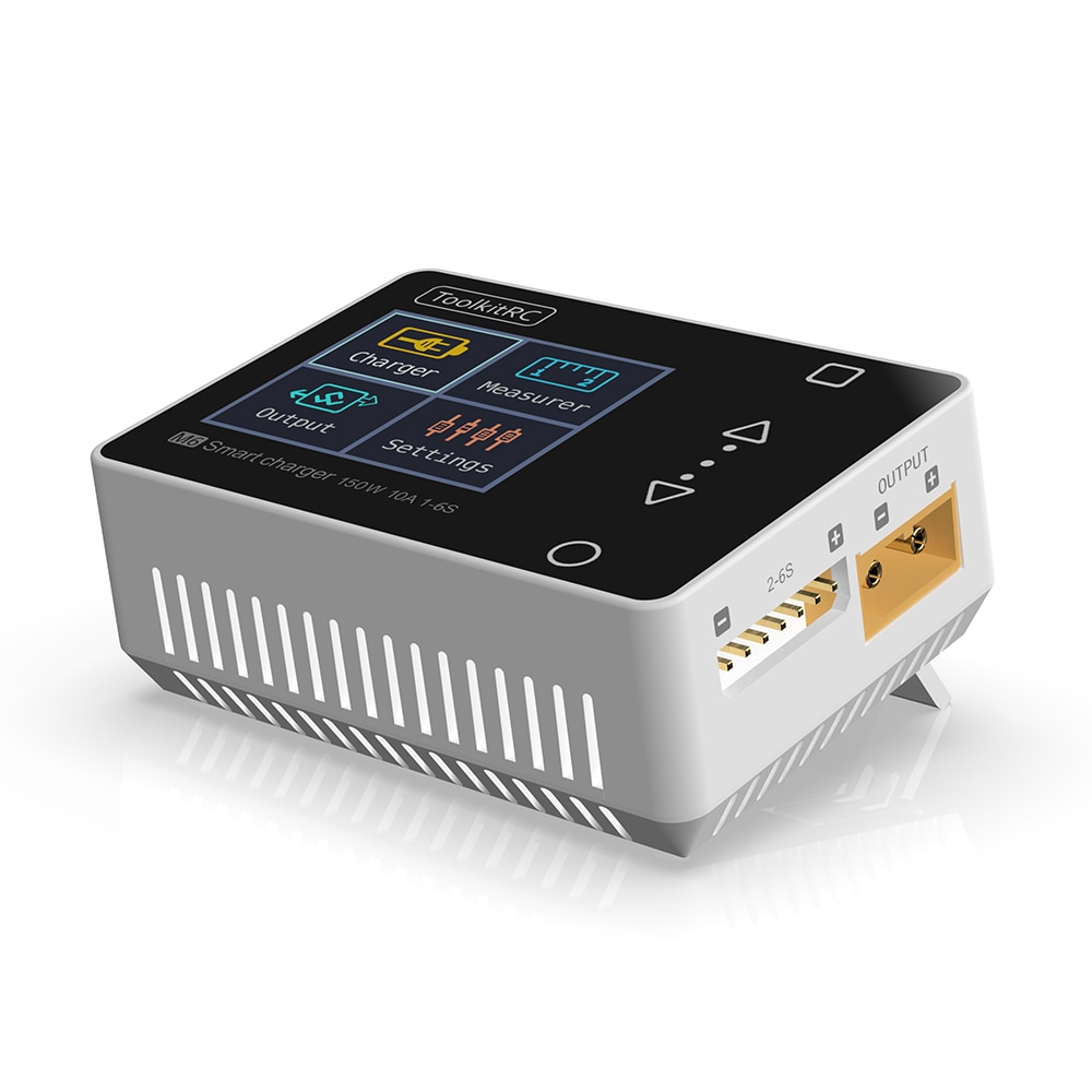 ToolkitRC M6 Battery Balance Charger 150W 10A DC Output for 1-6S Lipo LiHV Life Lion NiMh Pb Cell Checker Servo Tester