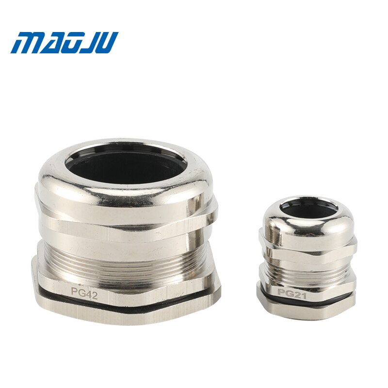 IP68 10PCS Waterproof Connector Cable Gland Nickel Plated Brass PG Metric Strain Relief