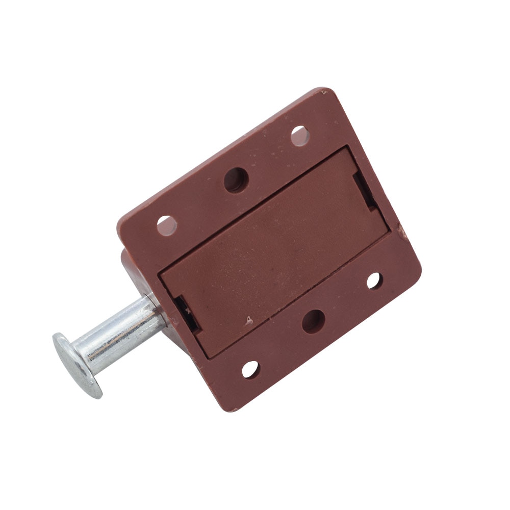 Loquet à ressort en plastique pour portes d'armoires, verrouillage automatique, 37x35mm, 10 pièces