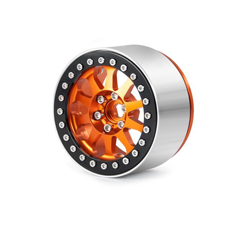 2.2 &quot;cerchione in metallo Beadlock per auto cingolata RC Traxxas TRX4 TRX6 Axial SCX10 90046 RR10 Wraith: 1pc orange