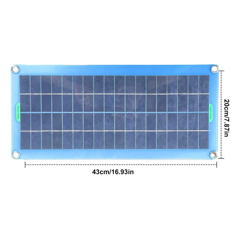 300W Zonnepaneel 12V 5V Dual Usb Controller Waterdicht Monocrystalin Zonnecellen Battery Charger