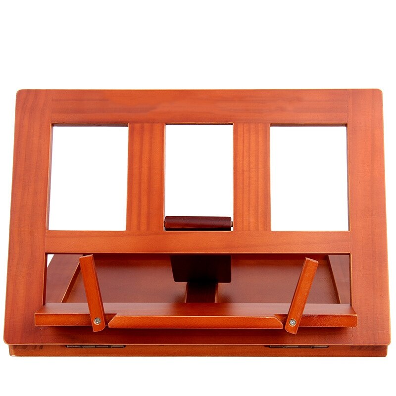 Foldable Wood Reading Frame Tablet Stand Portable Bookshelf Cookbook Holder Music Folder Wooden Laptop Tablet IPAD Stand Holders