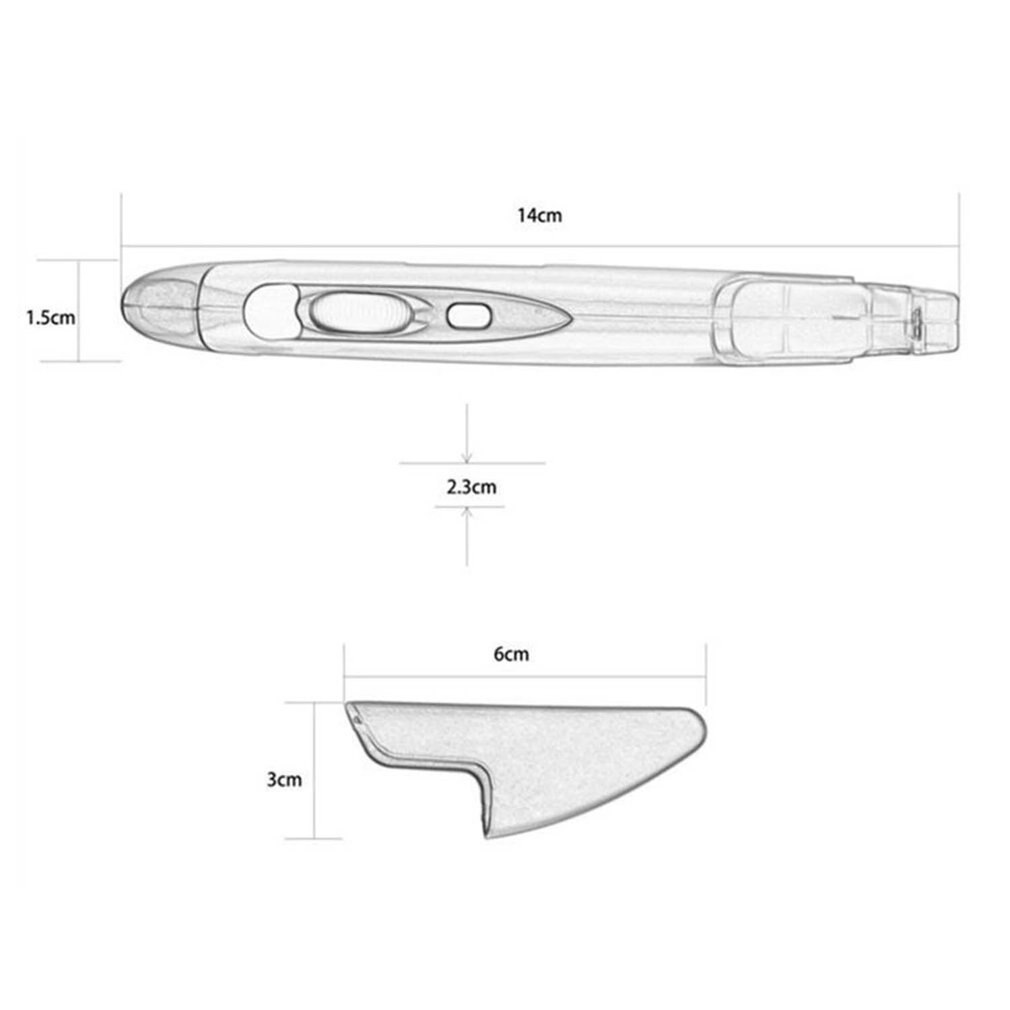 Mini 2.4G Wireless Pen Mouse Verstelbare 800/1200/1600 Dpi Optische Sensor Draadloze Pen Muis