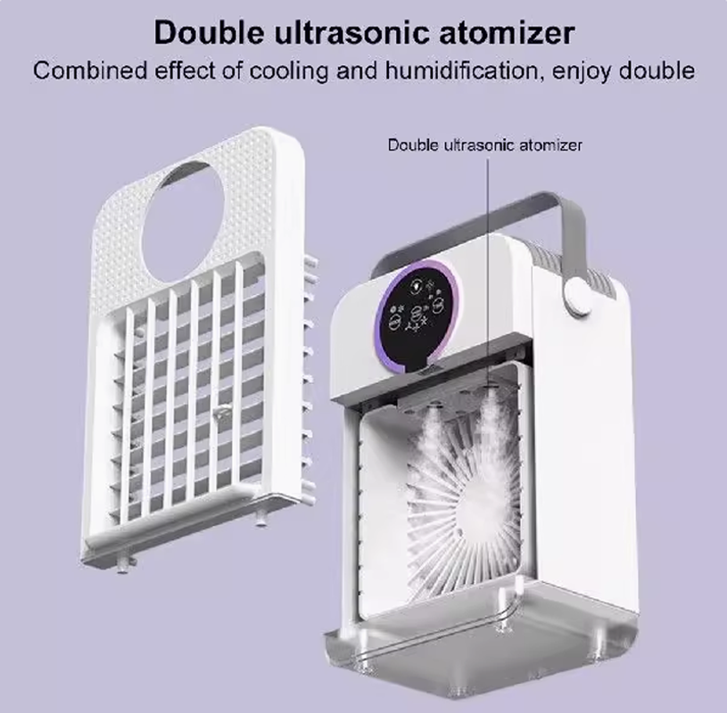 Sproeiventilator met water- en koude ventilator Airconditioning Slaapzaal Kantoor elektrische ventilator Huishoudelijke plug-in koelsproeiventilator