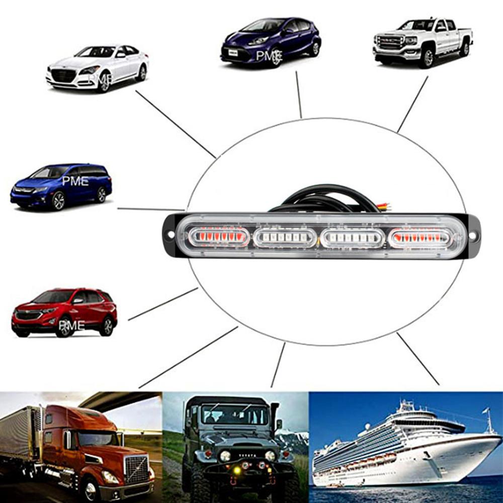 Auto 24 led bar strobo valot vilkku fso auto salama poliisi vilkku stroboskoopit stroboskooppi valo poliisi led valo vilkkuvalo