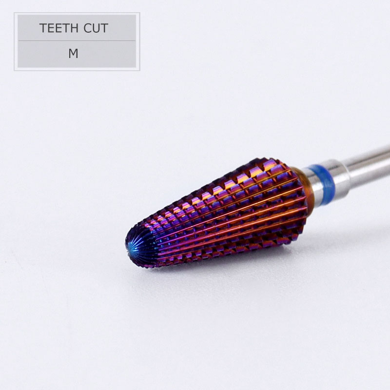 HYTOOS broca Tornado púrpura 3/32 brocas de carburo para uñas fresas para manicura quitar Gel accesorios de archivo eléctrico